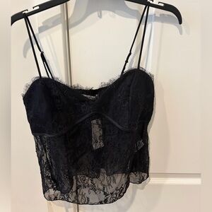 Abercrombie & Fitch Black Lace Top